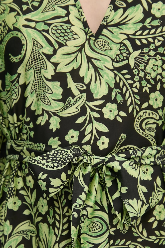 Haljina s dodatkom svile DIANE VON FURSTENBERG DVFDL4S031 zelena