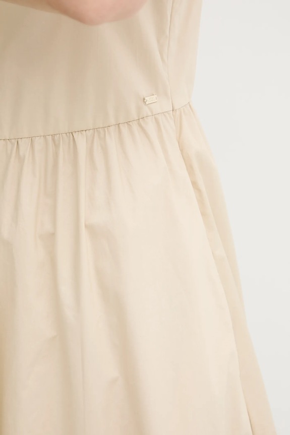 Armani Exchange rochie din bumbac XW000477.AF12812 bej