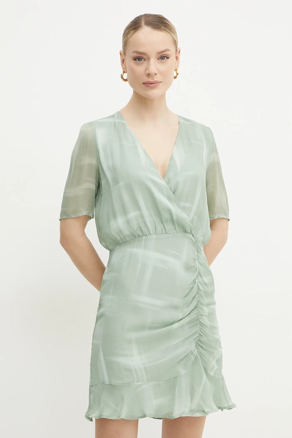 Рокля Armani Exchange вискоза зелен XW000180.AF12051