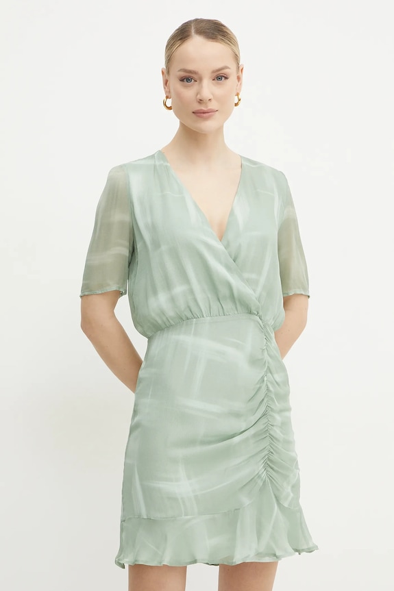 Рокля Armani Exchange вискоза зелен XW000180.AF12051