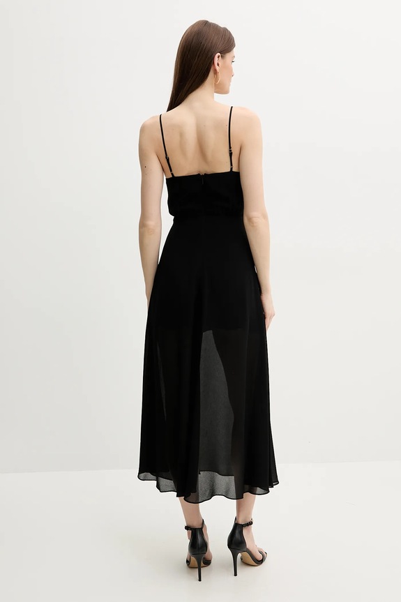 Armani Exchange sukienka XW000199.AF12741 czarny SS25