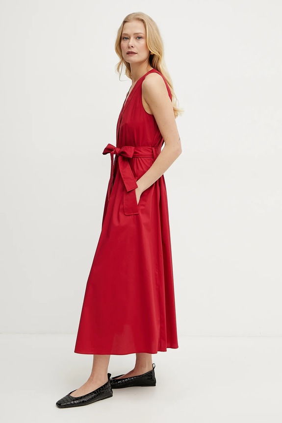 Liviana Conti vestito midi rosso L5SK24