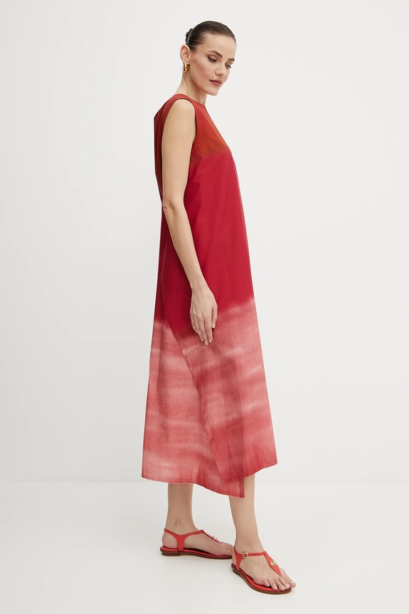 Obleka Liviana Conti L5SU32 bordo ZS25