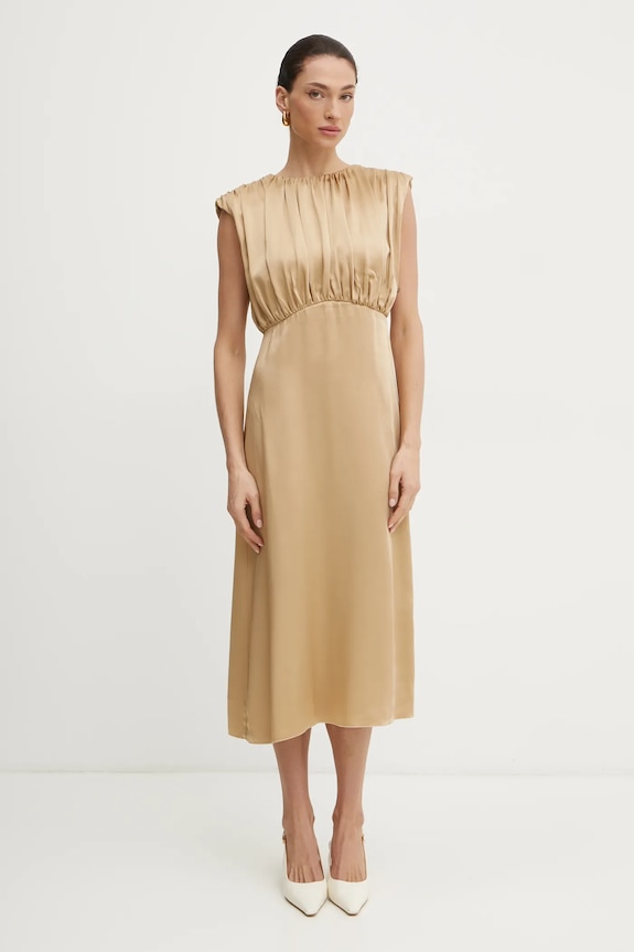 Liviana Conti vestito midi marrone F5SS70