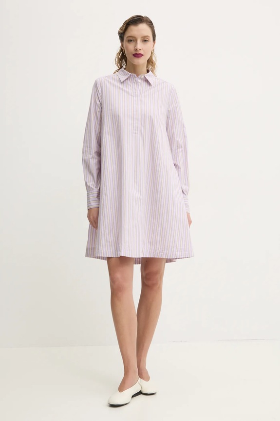 Marc O'Polo vestito in cotone 5000006085 violetto SS25