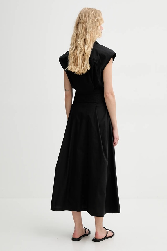 Ruházat A.P.C. pamut ruha robe athena COEVD.F35149 fekete