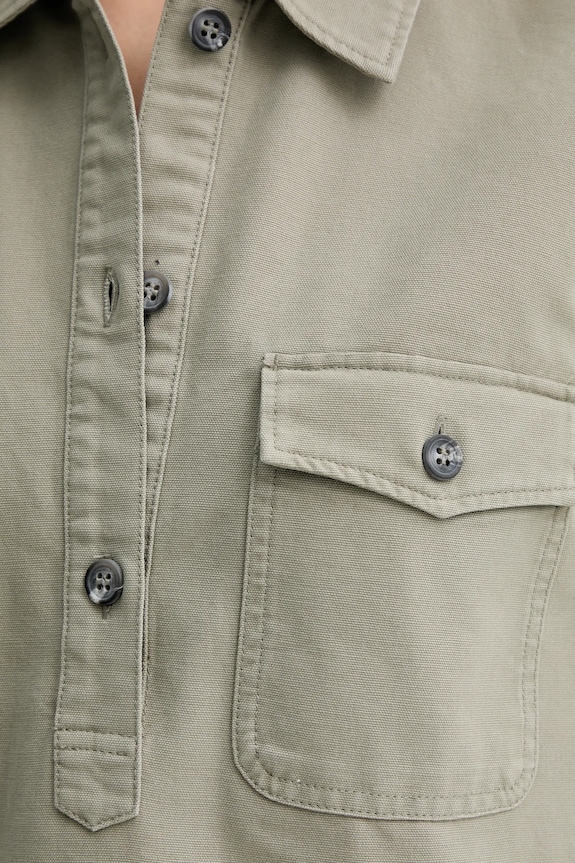 A.P.C. pamut ruha robe selia COGBJ.F35177 zöld