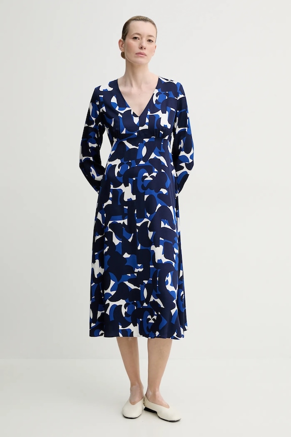 Marc O'Polo vestito midi blu navy 502083721101