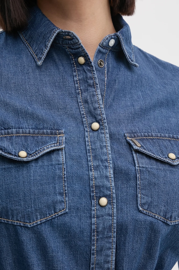 Rifľové šaty Pepe Jeans REGULAR DENIM DRESS PL953581HX6 modrá