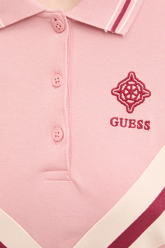 Guess sukienka SUZANNE V5RK00.KCOK1 różowy