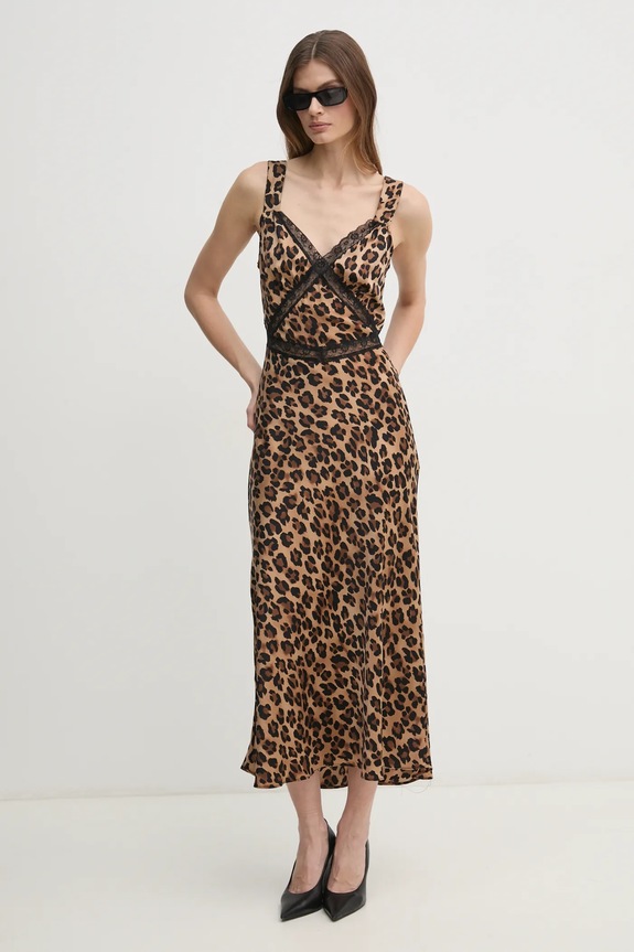 Šaty Bardot 58603DB2 béžová SS25