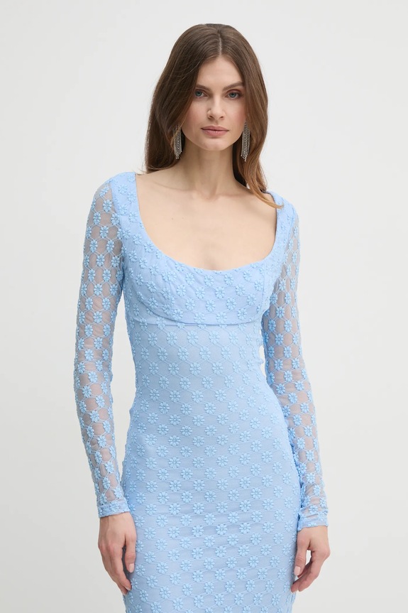 Bardot rochie albastru 58682DB