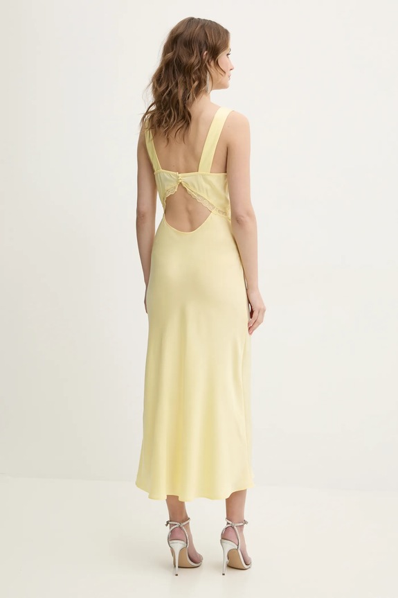 Bardot sukienka 58603DB żółty AW25