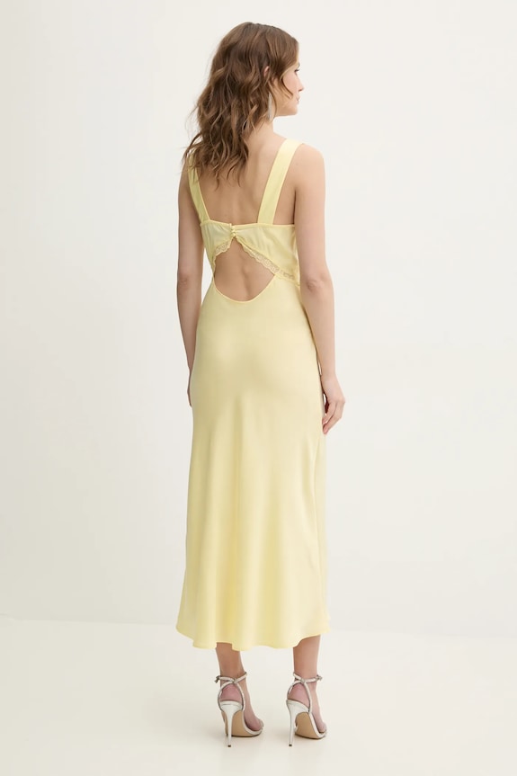 Bardot sukienka 58603DB żółty AW25