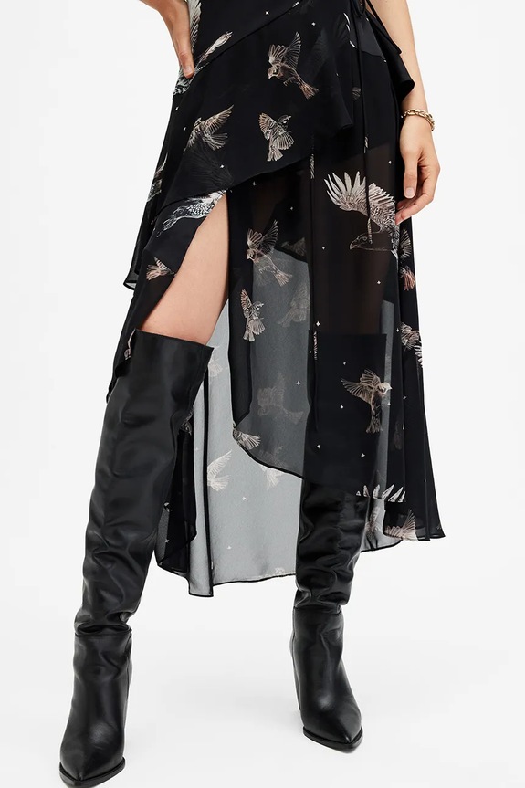 Oblačila Obleka AllSaints ALANA W135DB črna