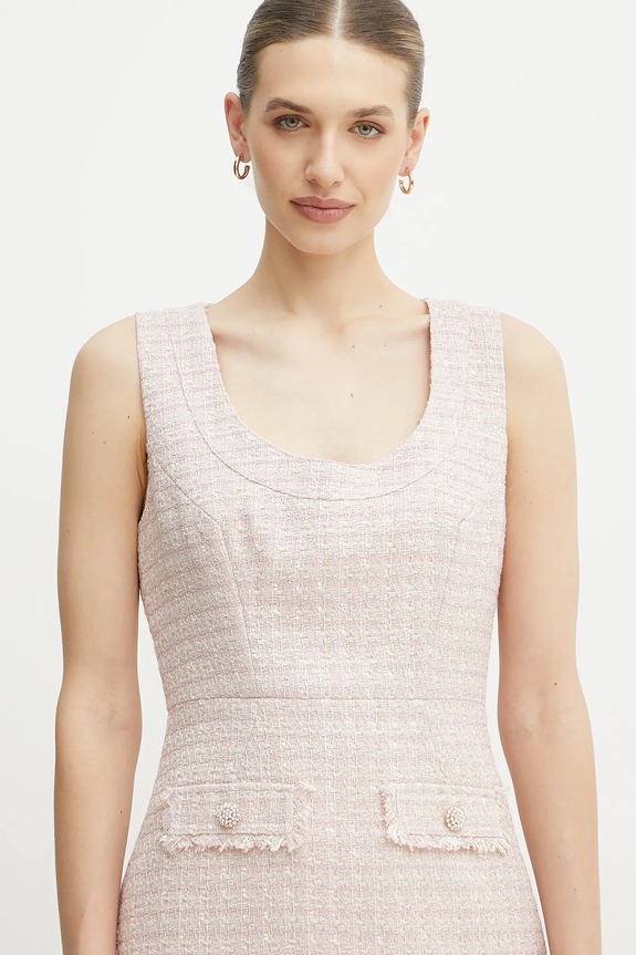 Φόρεμα Guess DAPHNEE ροζ W5RK10.WGW82