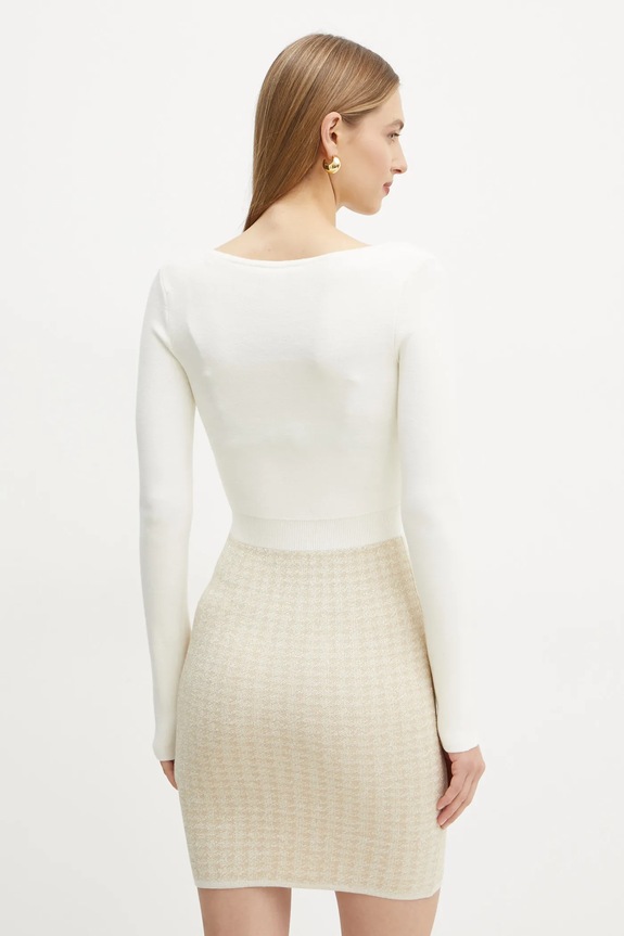 Îmbrăcăminte Guess rochie GABRIELLA W5RK12.Z3KX0 bej