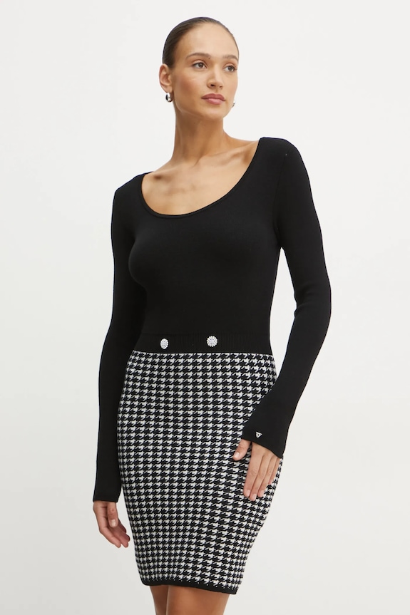 Šaty Guess GABRIELLA mini černá W5RK12.Z3KX0