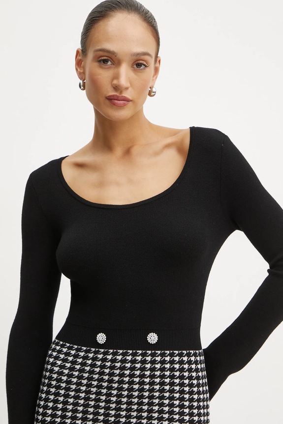Šaty Guess GABRIELLA černá W5RK12.Z3KX0