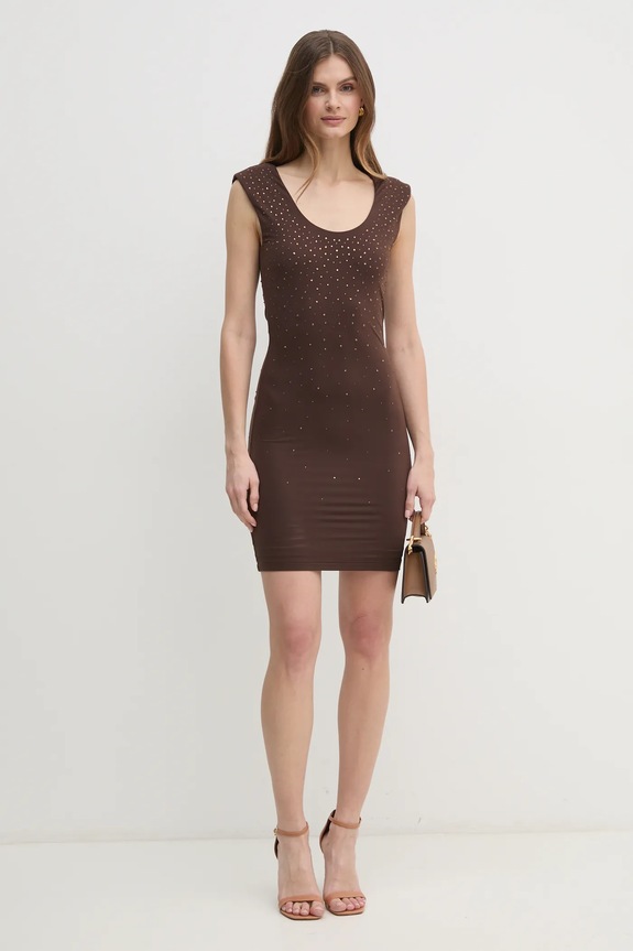 Haljina Guess ROSY W5RK23.KCDE0 smeđa SS25