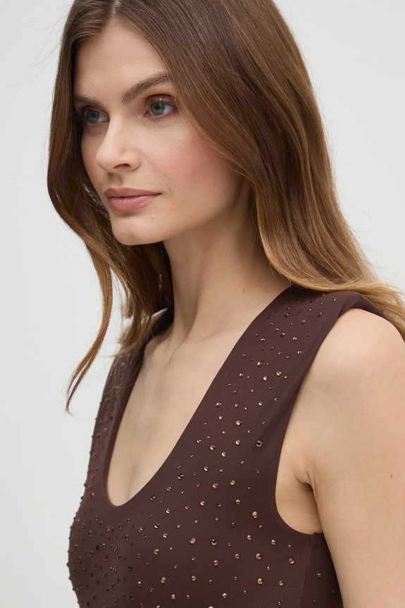 Haljina Guess ROSY smeđa W5RK23.KCDE0