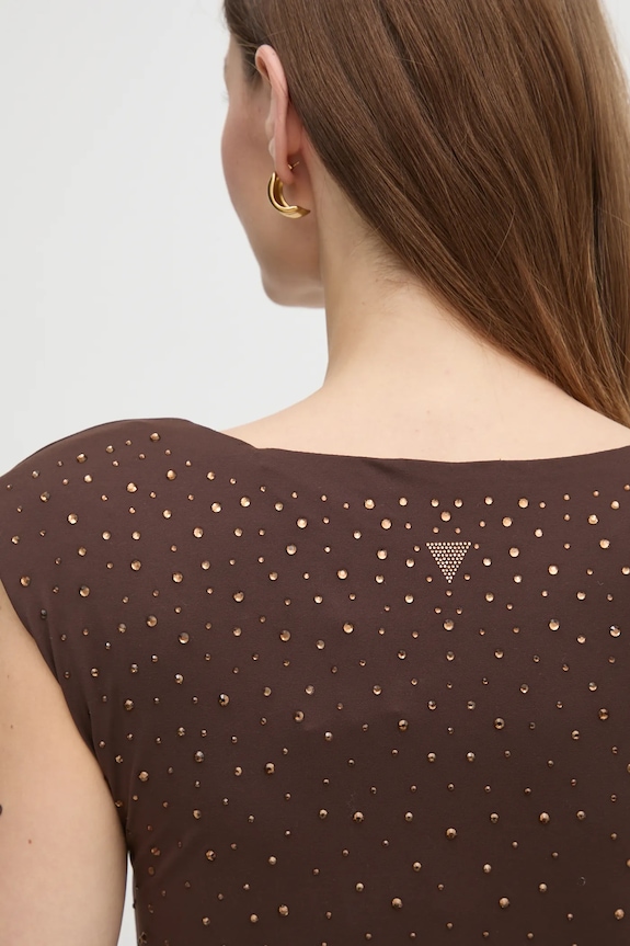 Haljina Guess ROSY W5RK23.KCDE0 smeđa