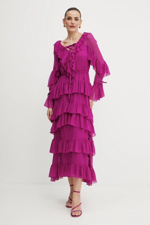 Φόρεμα Luisa Spagnoli μακρύ ροζ 541979