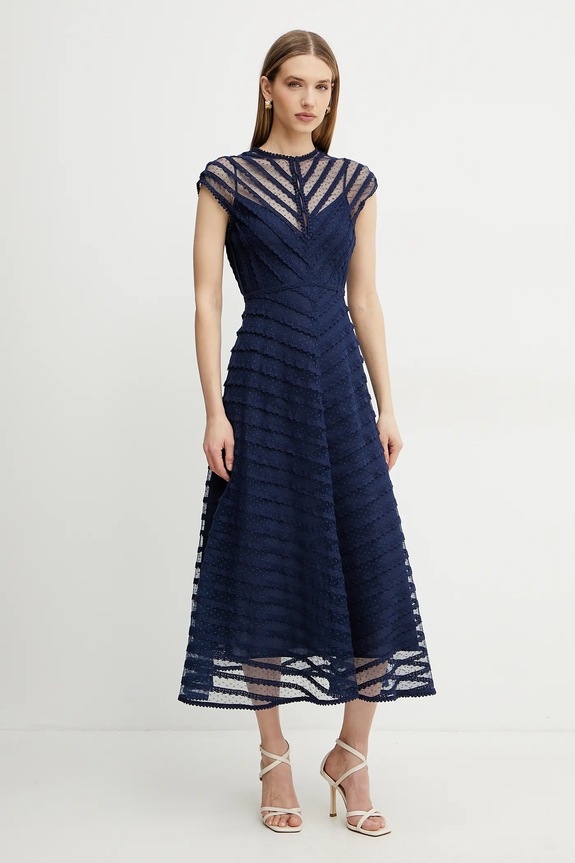 Luisa Spagnoli vestito maxi blu navy 541850