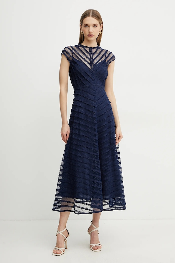 Luisa Spagnoli vestito 541850 blu navy SS25