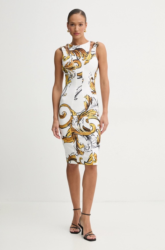 Šaty Versace Jeans Couture 78HAO9B3.NS636 bílá SS25