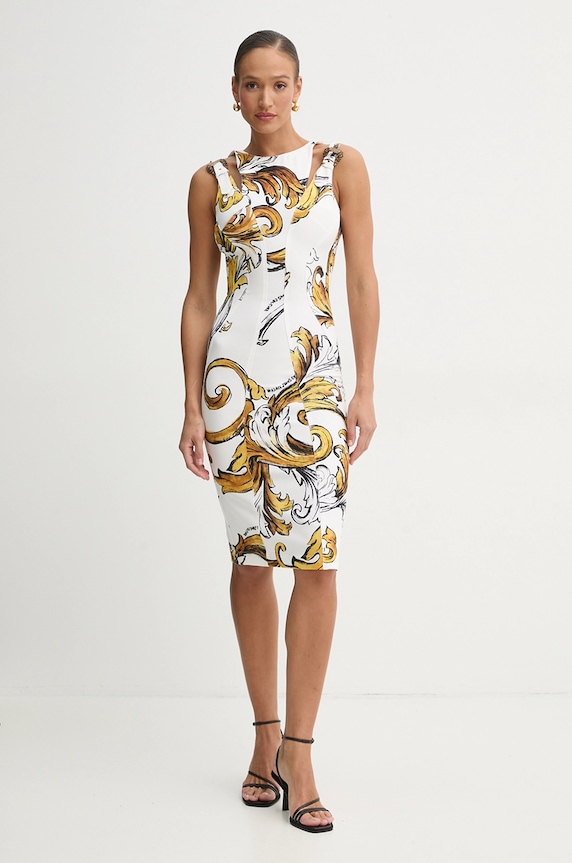Šaty Versace Jeans Couture 78HAO9B3.NS636 bílá SS25