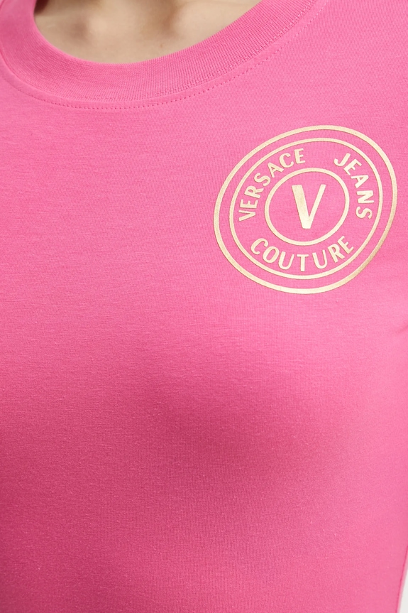 Šaty Versace Jeans Couture ružová 78HAOT00.CJ03T