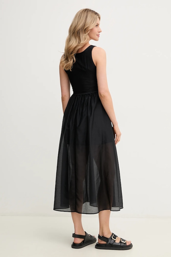 Marella rochie din amestec de mătase Emme by Marella 2515221172 negru SS25