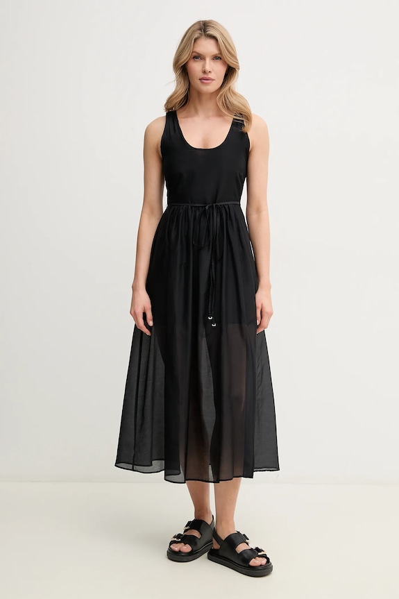 Îmbrăcăminte Marella rochie din amestec de mătase Emme by Marella 2515221172 negru