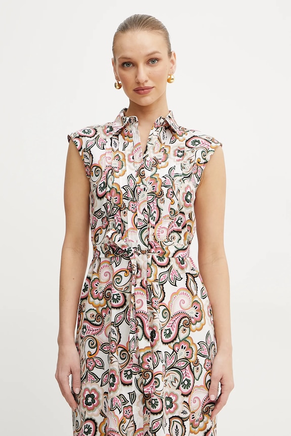 Marella rochie din bumbac Emme by Marella alb 2515221302