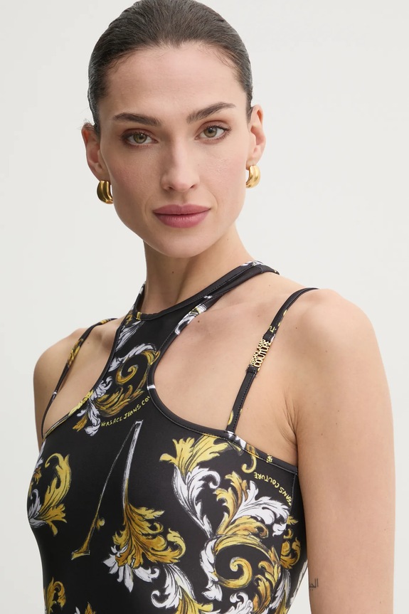 Obleka Versace Jeans Couture črna 78HAO914.JS470