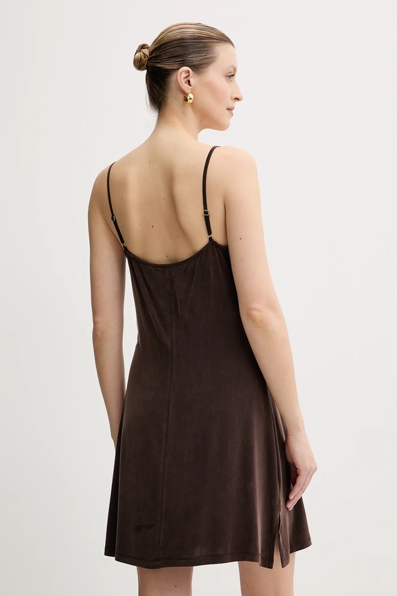 Ρούχα Φόρεμα Versace Jeans Couture 78HAO936.J0190 καφέ