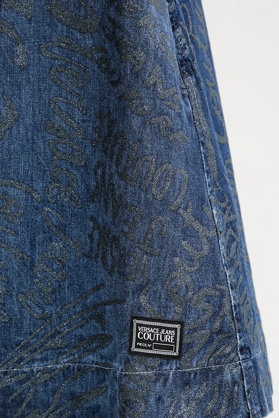 Džínové šaty Versace Jeans Couture 78HAO95G.DS025LF1 námořnická modř