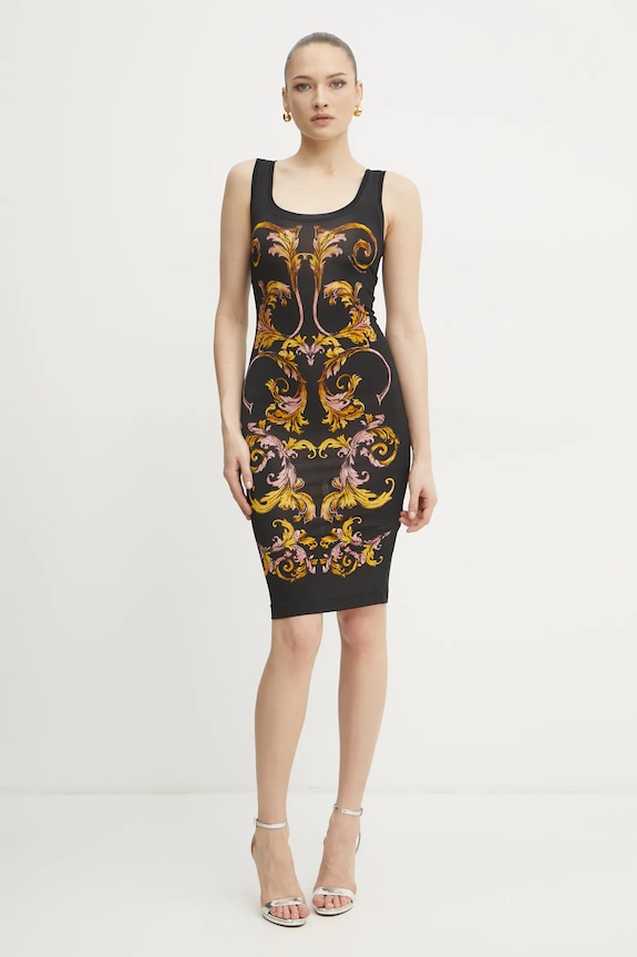 Versace Jeans Couture rochie 78HAO9P6.JS473 negru SS25
