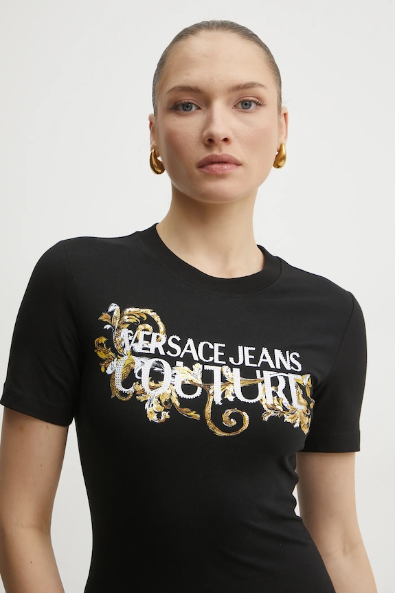 Šaty Versace Jeans Couture čierna 78HAOC06.CJ02C