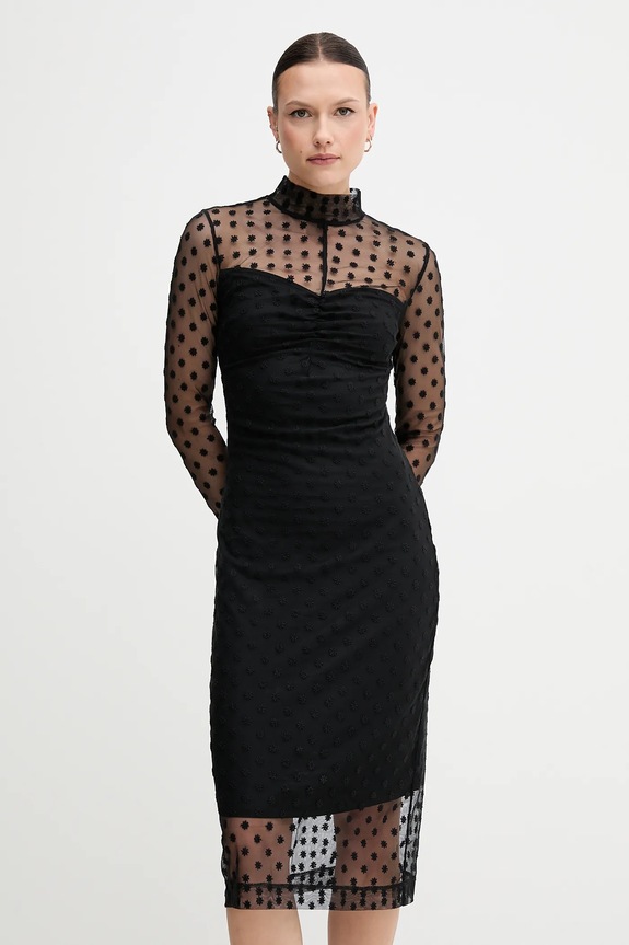 Sisley sukienka czarny 4S3DLV071