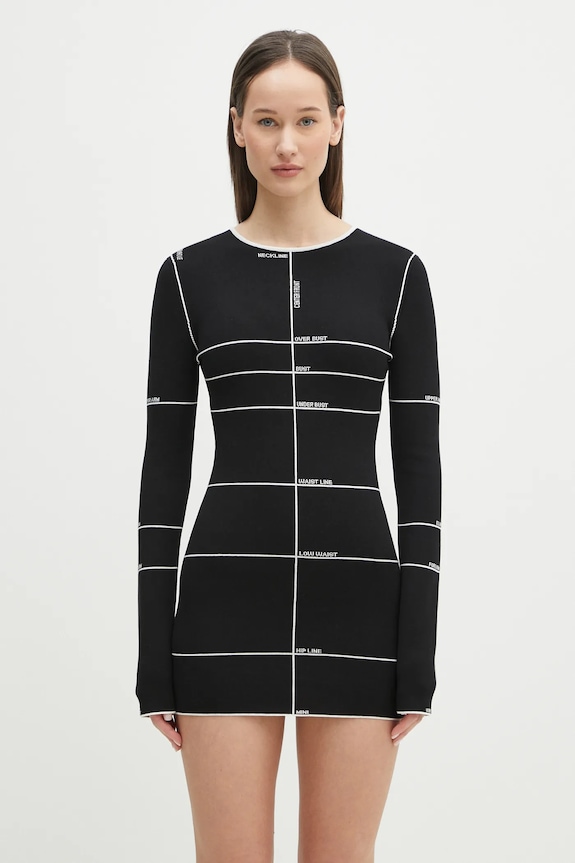 VETEMENTS dress Knitted Mini mini black WA66KN100X