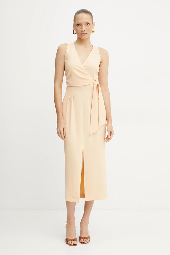 Платье Patrizia Pepe midi оранжевый 2A2887.A411