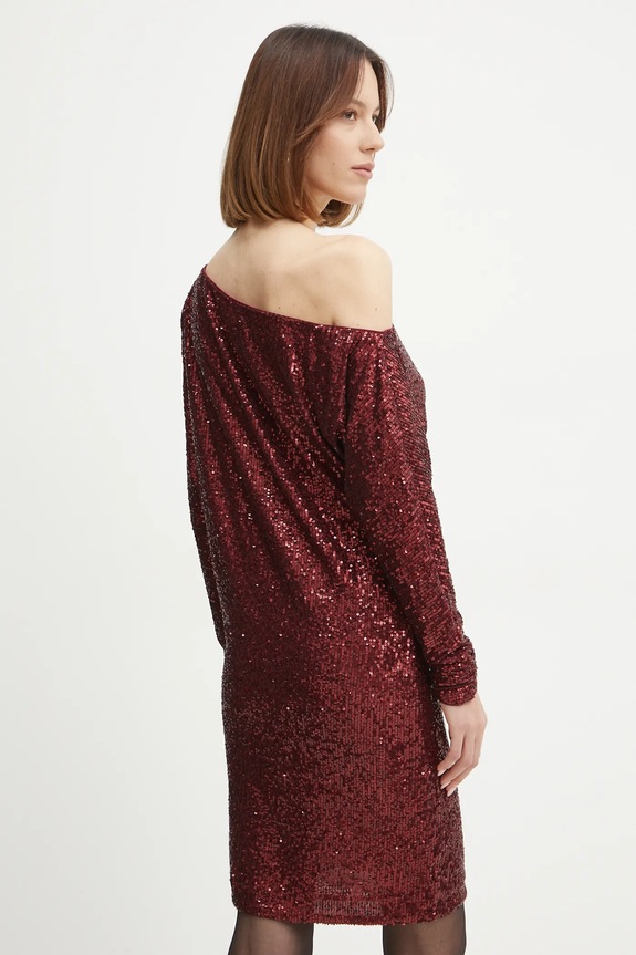 Odzież Marciano by Guess sukienka GABBIE 5RGK69.6166A bordowy