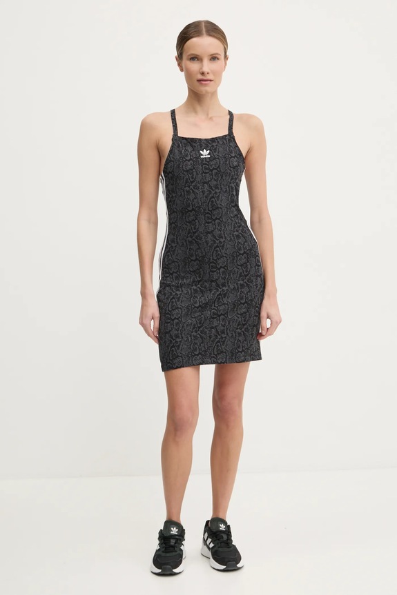 Šaty adidas Originals SNAKE 3 S DRESS JN7292 sivá SS25