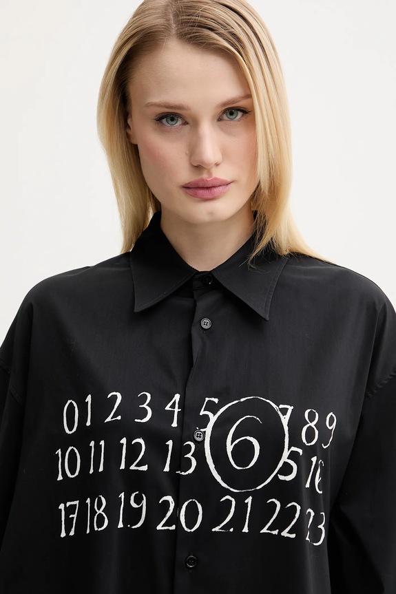 MM6 Maison Margiela sukienka czarny S52CT0788.M35043