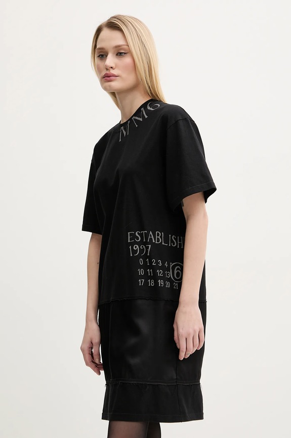 Φόρεμα MM6 Maison Margiela μαύρο S52DA0058.M20050