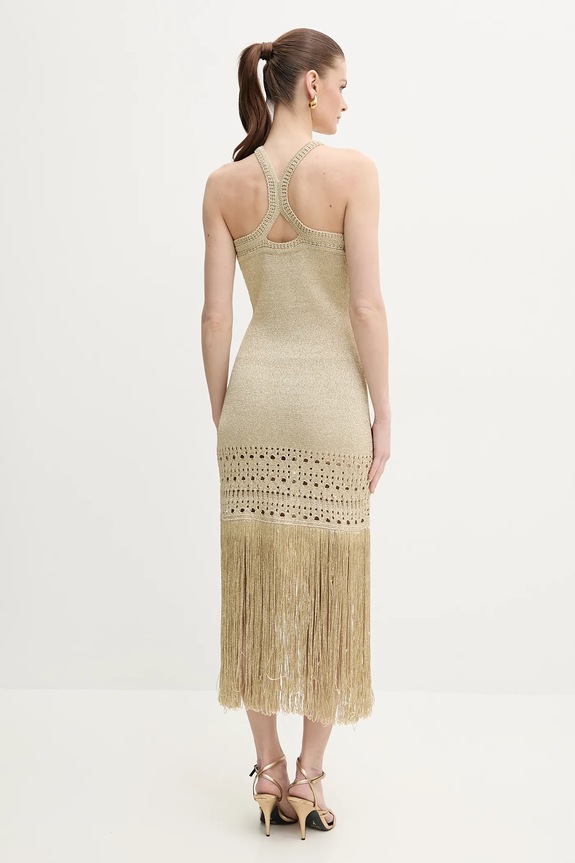 Ρούχα Φόρεμα Simona Corsellini P25CPABO04 χρυσαφί