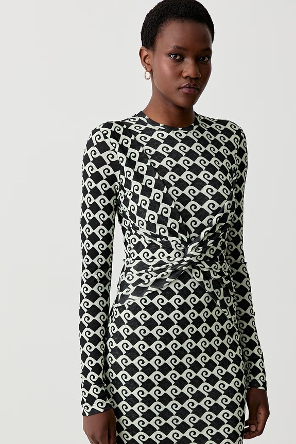 Nanushka rochie HESTIAH negru NW25RSDR16399