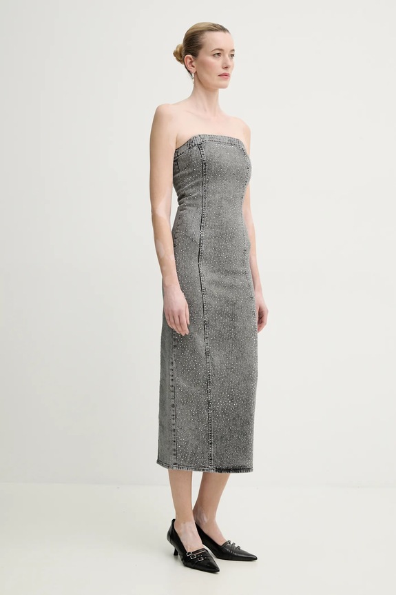 Gestuz farmerruha ujjatlan szürke 10910100